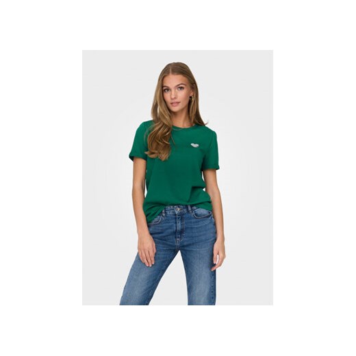 ONLY T-Shirt Kita 15244714 Zielony Regular Fit ze sklepu MODIVO w kategorii Bluzki damskie - zdjęcie 168615419