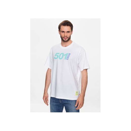 Levi's® T-Shirt Graphic 501 87373-0062 Biały Vintage Fit ze sklepu MODIVO w kategorii T-shirty męskie - zdjęcie 168615756