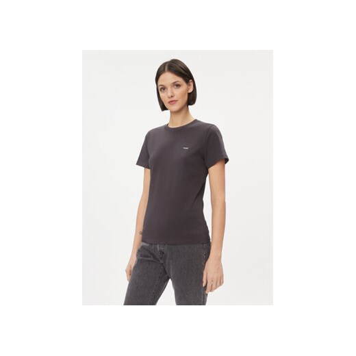 Wrangler T-Shirt 112343064 Czarny Slim Fit ze sklepu MODIVO w kategorii Bluzki damskie - zdjęcie 168615836