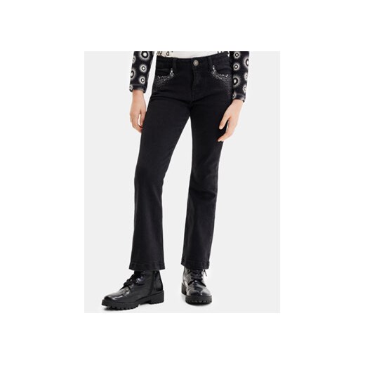 Desigual Jeansy 23WGDD06 Czarny Regular Fit ze sklepu MODIVO w kategorii Spodnie dziewczęce - zdjęcie 168616327