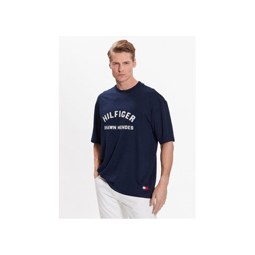 Tommy Hilfiger T-Shirt Archive MW0MW31189 Granatowy Relaxed Fit ze sklepu MODIVO w kategorii T-shirty męskie - zdjęcie 168616658