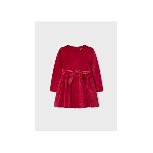 Mayoral Sukienka elegancka 4.917 Czerwony Regular Fit ze sklepu MODIVO w kategorii Sukienki dziewczęce - zdjęcie 168616825