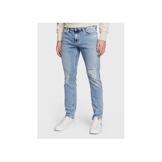 Calvin Klein Jeans Jeansy J30J322808 Niebieski Slim Fit 36_32 okazja MODIVO