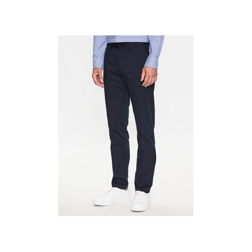 Tommy Hilfiger Spodnie materiałowe Bleecker MW0MW32132 Granatowy Slim Fit ze sklepu MODIVO w kategorii Spodnie męskie - zdjęcie 168617088