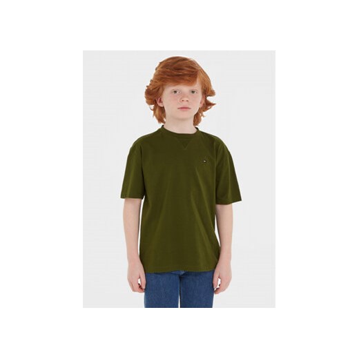 Tommy Hilfiger T-Shirt Essential KB0KB08575 M Zielony Regular Fit ze sklepu MODIVO w kategorii T-shirty chłopięce - zdjęcie 168617336