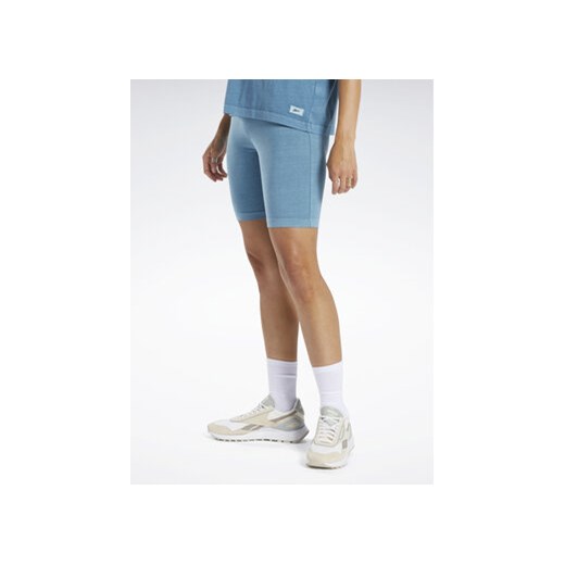 Reebok Szorty sportowe Classics Natural Dye Legging Shorts HT7858 Niebieski ze sklepu MODIVO w kategorii Szorty - zdjęcie 168618017