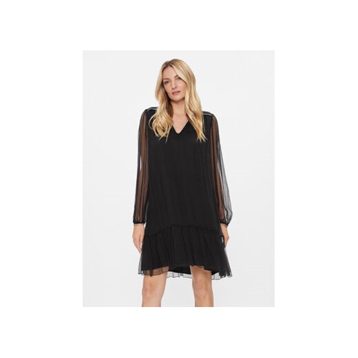 Nissa Sukienka koktajlowa RC14355 Czarny Regular Fit ze sklepu MODIVO w kategorii Sukienki - zdjęcie 168618238