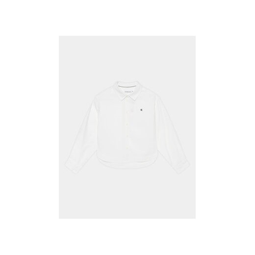 Calvin Klein Jeans Koszula IG0IG02331 Biały Oversize 14Y MODIVO