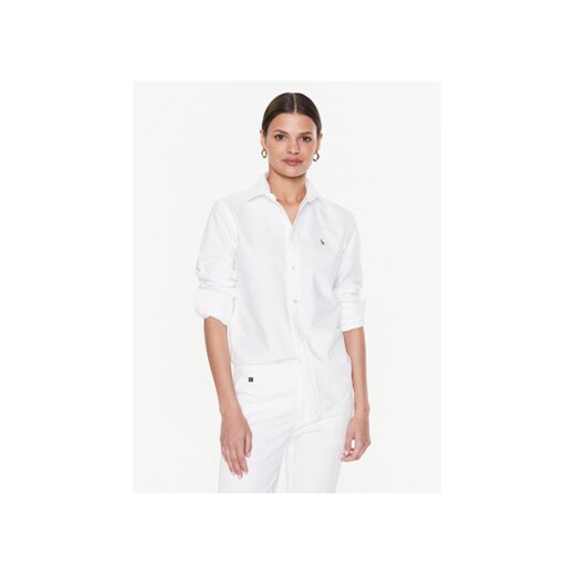 Polo Ralph Lauren Koszula 211891377003 Biały Regular Fit ze sklepu MODIVO w kategorii Koszule damskie - zdjęcie 168618496