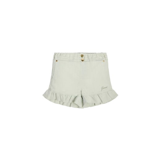 Guess Szorty jeansowe K3GD15 D50Z0 Biały Relaxed Fit ze sklepu MODIVO w kategorii Spodenki dziewczęce - zdjęcie 168618557