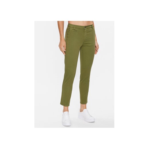 United Colors Of Benetton Spodnie materiałowe 4GD7558S3 Zielony Slim Fit ze sklepu MODIVO w kategorii Spodnie damskie - zdjęcie 168618599