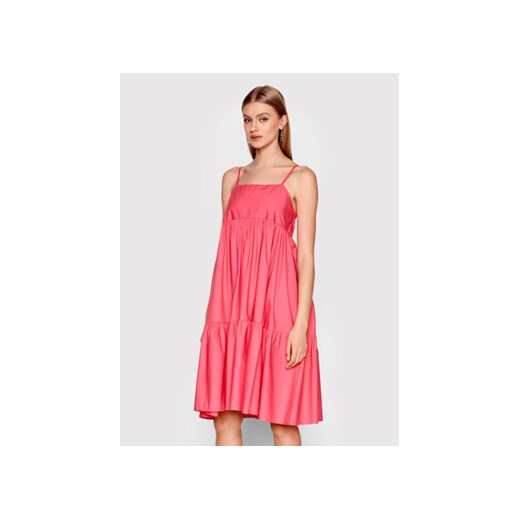 Fracomina Sukienka codzienna FR22SD1048W40001 Różowy Regular Fit ze sklepu MODIVO w kategorii Sukienki - zdjęcie 168618645