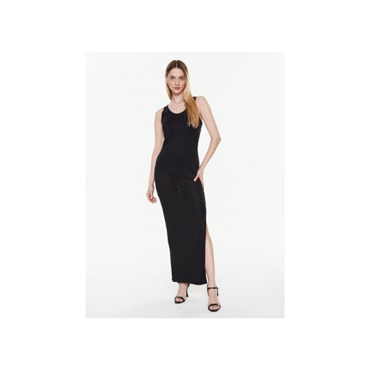 Calvin Klein Swimwear Sukienka plażowa KW0KW02096 Czarny Slim Fit ze sklepu MODIVO w kategorii Odzież plażowa - zdjęcie 168618759
