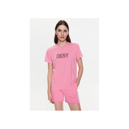 DKNY Sport T-Shirt DP2T6749 Różowy Classic Fit ze sklepu MODIVO w kategorii Bluzki damskie - zdjęcie 168618869