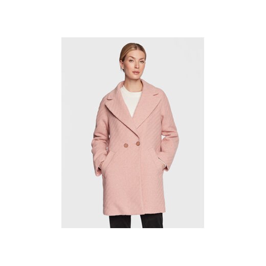 Guess Płaszcz przejściowy Ginny W3RL13 WF5I0 Różowy Relaxed Fit ze sklepu MODIVO w kategorii Płaszcze damskie - zdjęcie 168618887