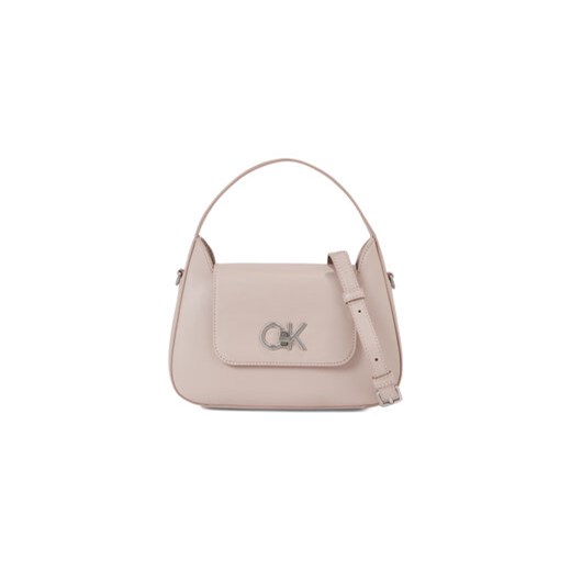 Calvin Klein Torebka Re-Lock Crossbody W/Flap Sm K60K610770 Szary ze sklepu MODIVO w kategorii Kopertówki - zdjęcie 168619015