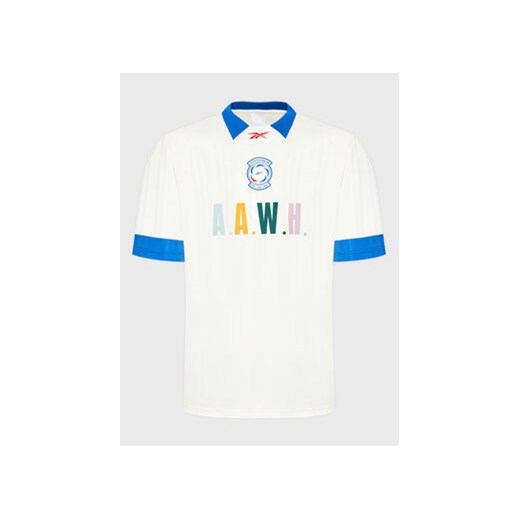 Reebok T-Shirt Classics Football HG1599 Beżowy Relaxed Fit ze sklepu MODIVO w kategorii T-shirty męskie - zdjęcie 168619069