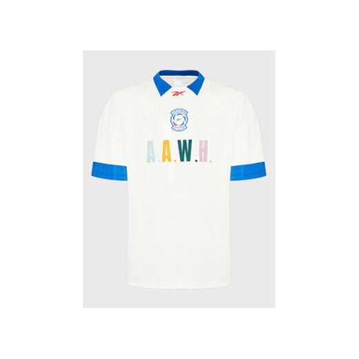 Reebok T-Shirt Classics Football HG1599 Beżowy Relaxed Fit Reebok M okazyjna cena MODIVO