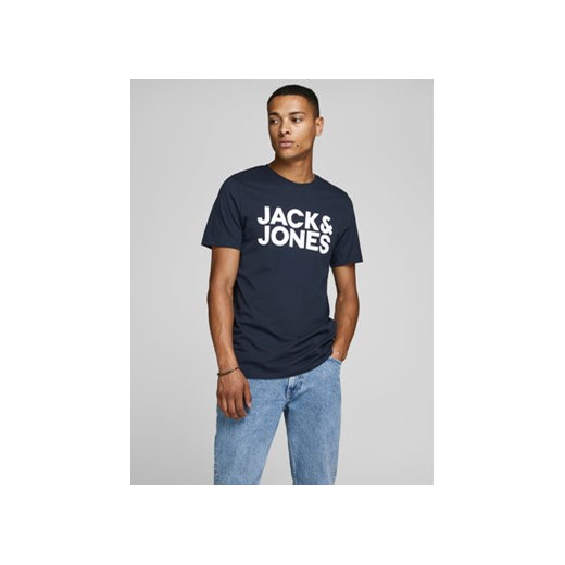 Jack&Jones T-Shirt Corp 12151955 Granatowy Slim Fit ze sklepu MODIVO w kategorii T-shirty męskie - zdjęcie 168619325