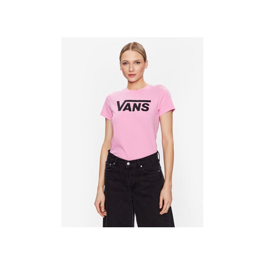 Vans T-Shirt Flaying V Crew Tee VN0A3UP4 Różowy Regular Fit ze sklepu MODIVO w kategorii Bluzki damskie - zdjęcie 168619498