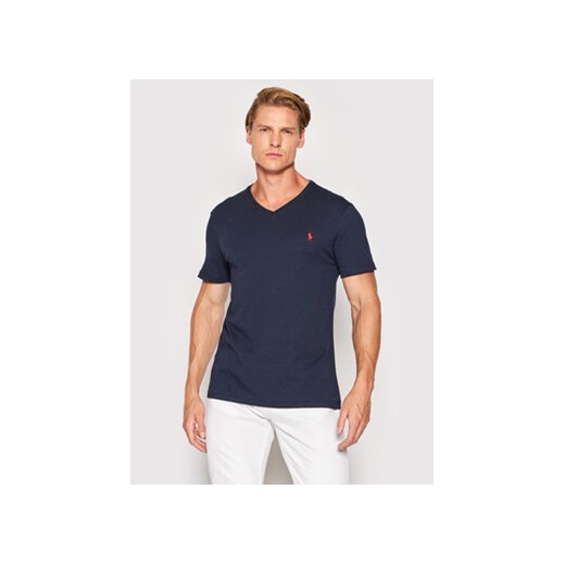 Polo Ralph Lauren T-Shirt 710671453091 Granatowy Custom Slim Fit ze sklepu MODIVO w kategorii T-shirty męskie - zdjęcie 168619529