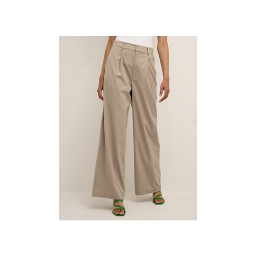 Karen by Simonsen Spodnie materiałowe Herta 10104253 Beżowy Straight Fit ze sklepu MODIVO w kategorii Spodnie damskie - zdjęcie 168619606