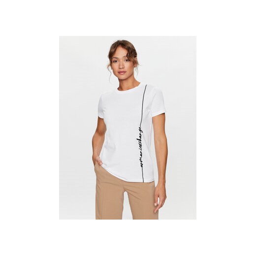 Armani Exchange T-Shirt 6RYT05 YJ3RZ 1000 Biały Regular Fit ze sklepu MODIVO w kategorii Bluzki damskie - zdjęcie 168619636