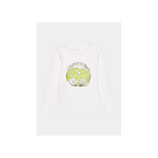 Guess Bluzka L3BI28 I3Z13 Biały Regular Fit ze sklepu MODIVO w kategorii T-shirty chłopięce - zdjęcie 168619779