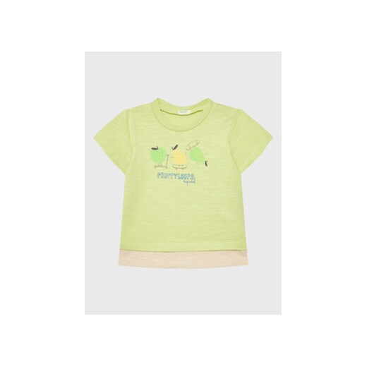 United Colors Of Benetton T-Shirt 3F93A102K Zielony Relaxed Fit ze sklepu MODIVO w kategorii Bluzki dziewczęce - zdjęcie 168619966