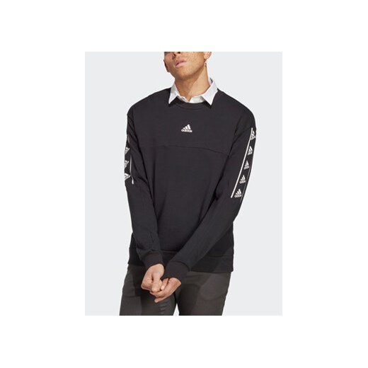adidas Bluza Brand Love Sweatshirt IC6809 Czarny Loose Fit ze sklepu MODIVO w kategorii Bluzy męskie - zdjęcie 168620619