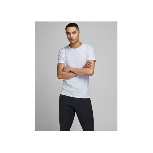 Jack&Jones T-Shirt Basic 12058529 Biały Stretch Fit ze sklepu MODIVO w kategorii T-shirty męskie - zdjęcie 168620635
