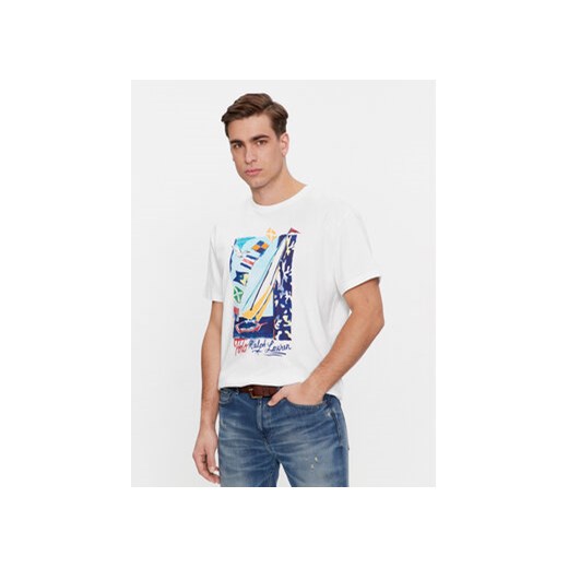 Polo Ralph Lauren T-Shirt 710926890001 Biały Regular Fit ze sklepu MODIVO w kategorii T-shirty męskie - zdjęcie 168620965