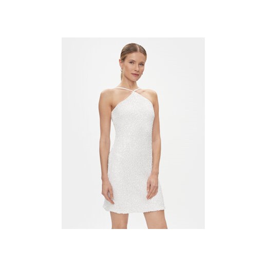 YAS Sukienka koktajlowa Ariella 26032153 Biały Regular Fit ze sklepu MODIVO w kategorii Sukienki - zdjęcie 168621208
