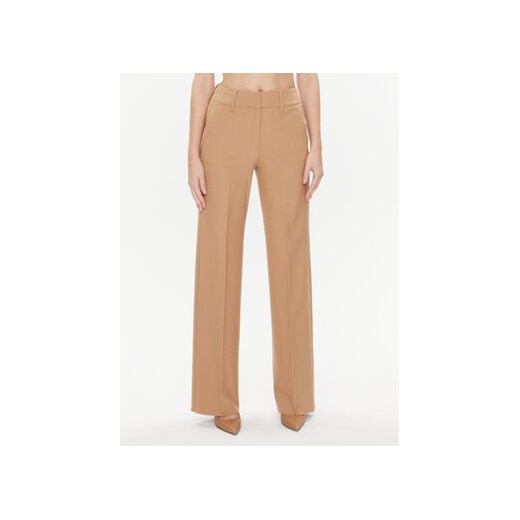 Marella Spodnie materiałowe Siluro 2331360936200 Brązowy Regular Fit ze sklepu MODIVO w kategorii Spodnie damskie - zdjęcie 168621328