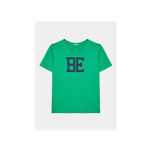 United Colors Of Benetton T-Shirt 3I1XG109J Zielony Regular Fit ze sklepu MODIVO w kategorii T-shirty chłopięce - zdjęcie 168621977
