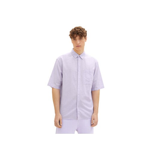 Tom Tailor Denim Koszula 1034920 Fioletowy Regular Fit ze sklepu MODIVO w kategorii Koszule męskie - zdjęcie 168622259