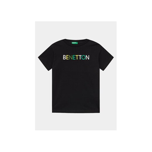 United Colors Of Benetton T-Shirt 3I1XC10H3 Czarny Regular Fit ze sklepu MODIVO w kategorii T-shirty chłopięce - zdjęcie 168622375
