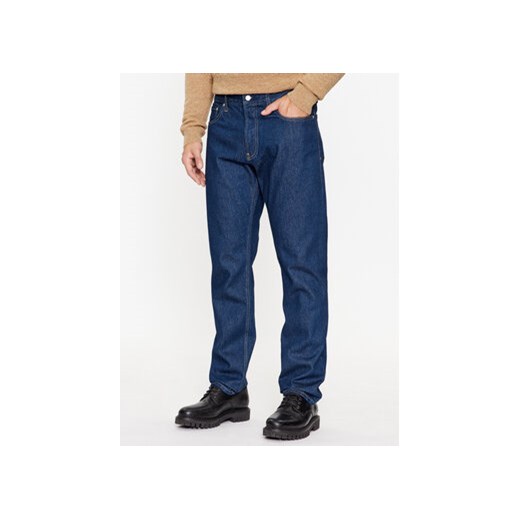 Calvin Klein Jeans Jeansy Authentic J30J323881 Granatowy Straight Fit ze sklepu MODIVO w kategorii Jeansy męskie - zdjęcie 168622688