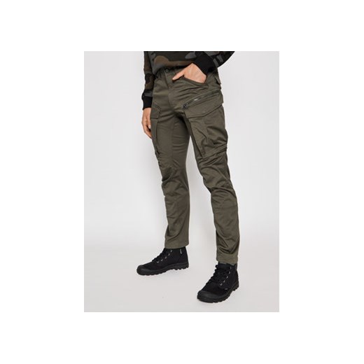 G-Star Raw Spodnie materiałowe Rovic D02190 5126 1260 Szary Regular Fit ze sklepu MODIVO w kategorii Spodnie męskie - zdjęcie 168622729
