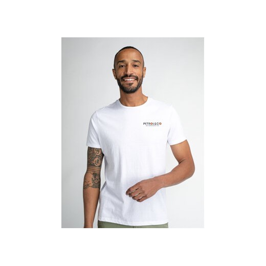 Petrol Industries T-Shirt M-1030-TSR686 Biały Regular Fit ze sklepu MODIVO w kategorii T-shirty męskie - zdjęcie 168622765