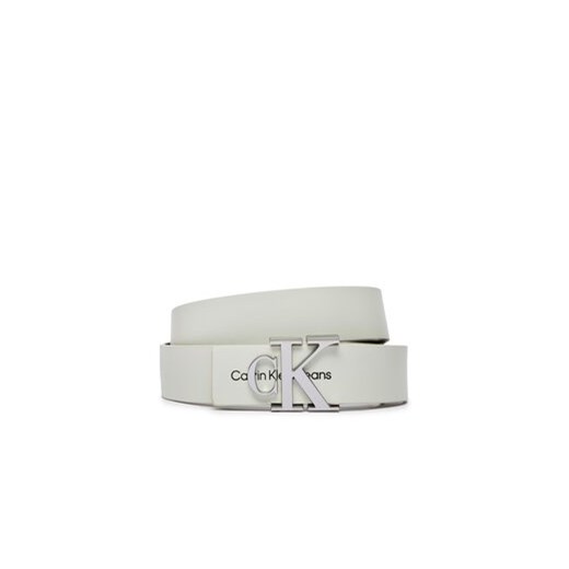 Calvin Klein Jeans Pasek Damski Monogram Hardware 30Mm K60K610281 Biały ze sklepu MODIVO w kategorii Paski damskie - zdjęcie 168622787