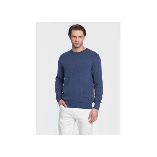 Sisley Sweter 102HS1B17 Niebieski Regular Fit ze sklepu MODIVO w kategorii Swetry męskie - zdjęcie 168623219