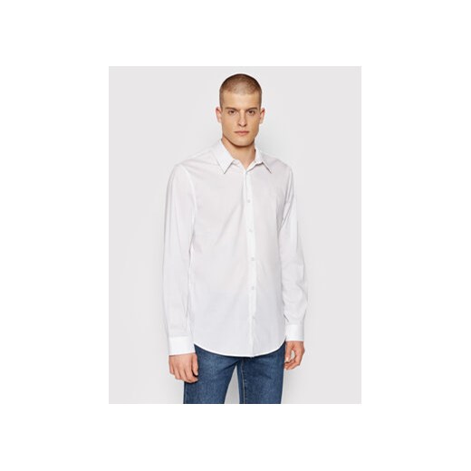 Guess Koszula Sunset M1YH20 W7ZK1 Biały Slim Fit ze sklepu MODIVO w kategorii Koszule męskie - zdjęcie 168623327
