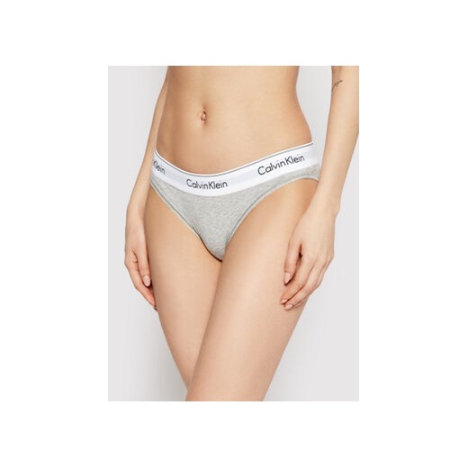 Calvin Klein Underwear Figi klasyczne 0000F3787E Szary ze sklepu MODIVO w kategorii Majtki damskie - zdjęcie 168623455