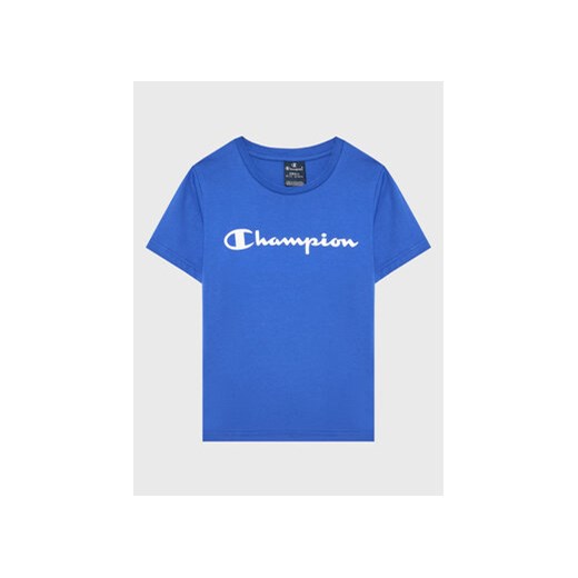 Champion T-Shirt 306285 Niebieski Regular Fit ze sklepu MODIVO w kategorii T-shirty chłopięce - zdjęcie 168623609