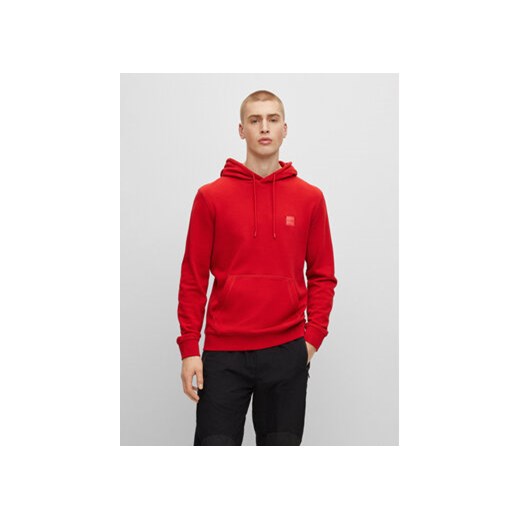 Boss Bluza Wetalk 50468445 Czerwony Regular Fit ze sklepu MODIVO w kategorii Bluzy męskie - zdjęcie 168623756