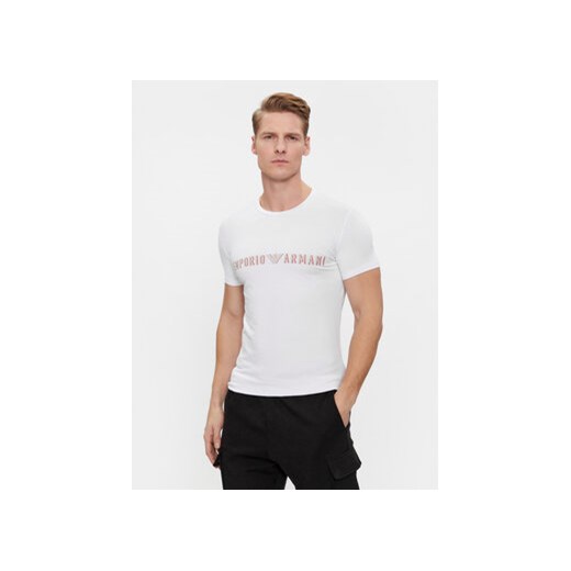 Emporio Armani Underwear T-Shirt 111035 4R516 00010 Biały Regular Fit ze sklepu MODIVO w kategorii T-shirty męskie - zdjęcie 168623938