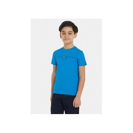Tommy Hilfiger T-Shirt Essential KS0KS00397 S Niebieski ze sklepu MODIVO w kategorii Bluzki dziewczęce - zdjęcie 168624058
