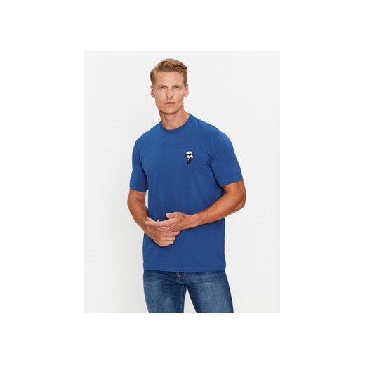 KARL LAGERFELD T-Shirt 755027 534221 Granatowy Regular Fit ze sklepu MODIVO w kategorii T-shirty męskie - zdjęcie 168624255