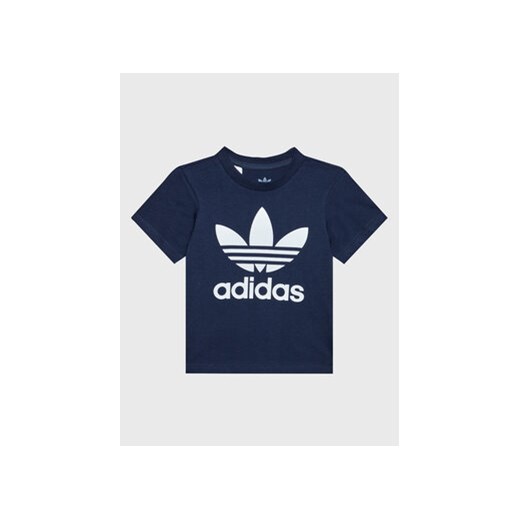 adidas T-Shirt Trefoil Tee HK7503 Granatowy Regular Fit ze sklepu MODIVO w kategorii T-shirty chłopięce - zdjęcie 168624295